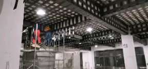 牙克石一商场梁，楼板碳纤维加固施工